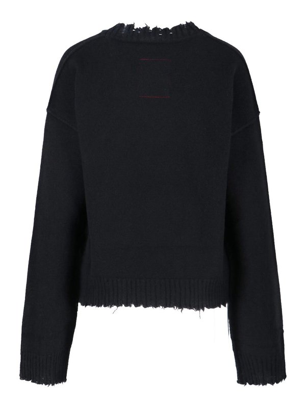 UMA WANG: Pull col rond online - Pull Col Rond - Noir