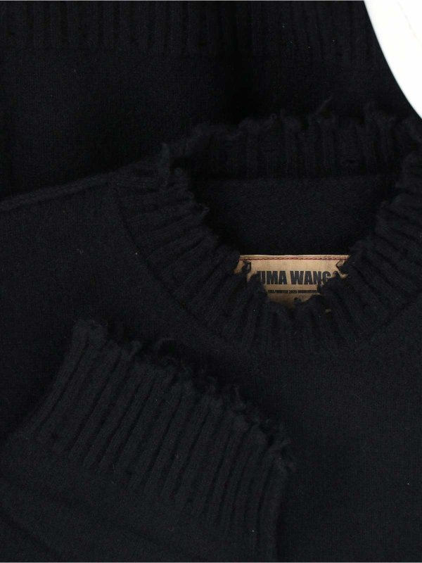 The Best Shops UMA WANG: Pull col rond - Pull Col Rond - Noir