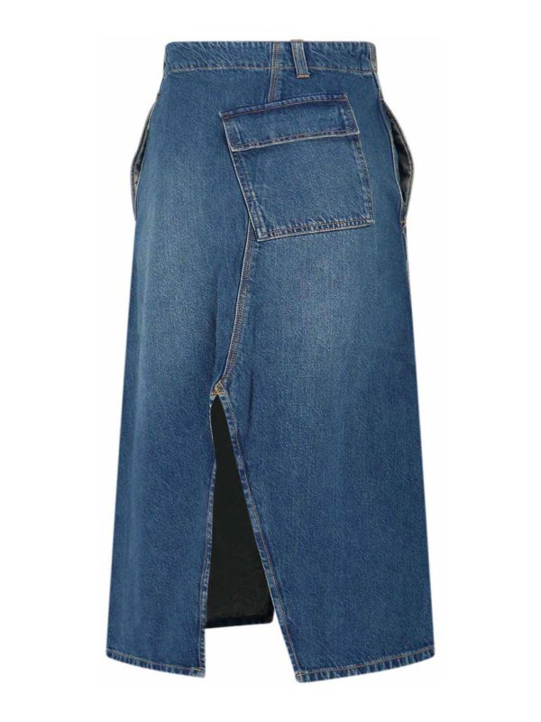 VICTORIA BECKHAM: Knee length skirts & Midi online - Gonna Midi In Denim