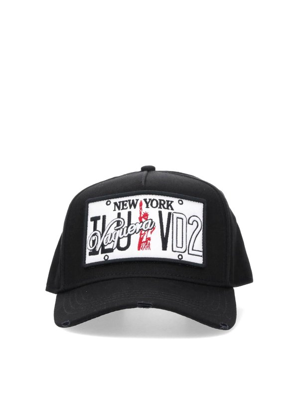 DSQUARED2: hats & caps - X Vaquera Logo Baseball Hat