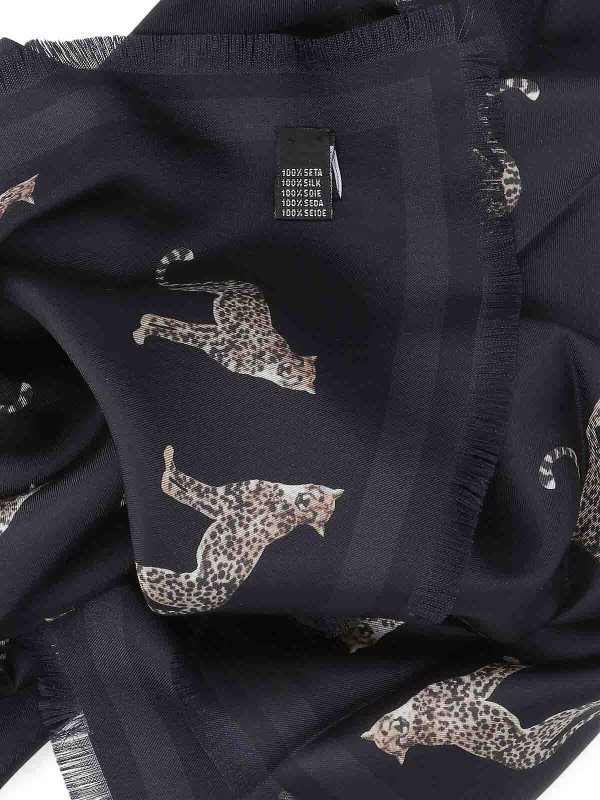 The Best Shops NILI LOTAN: Stoles & Shawls - Foulard Animalier