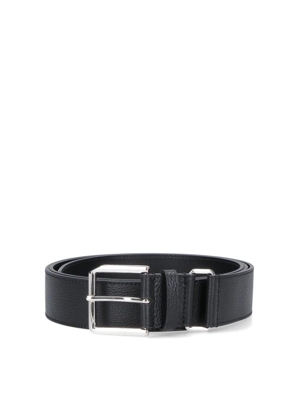 GIVENCHY: belts - Hammered Leather Belt