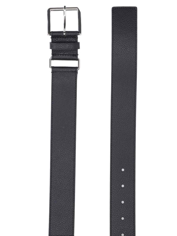 GIVENCHY: belts online - Hammered Leather Belt