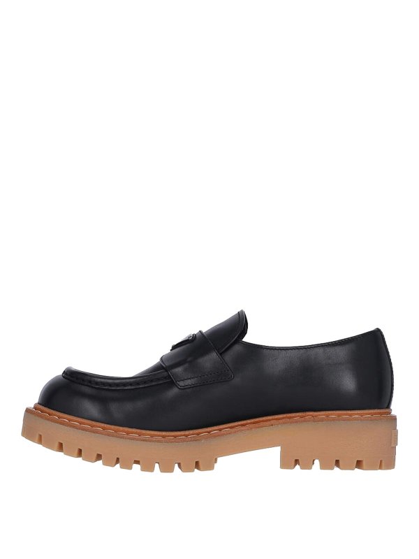 The Best Shops PRADA: Loafers & Slippers - Logo loafers