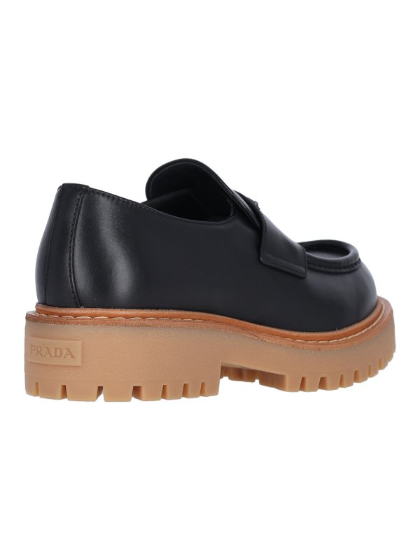 Logo loafers shop online: PRADA