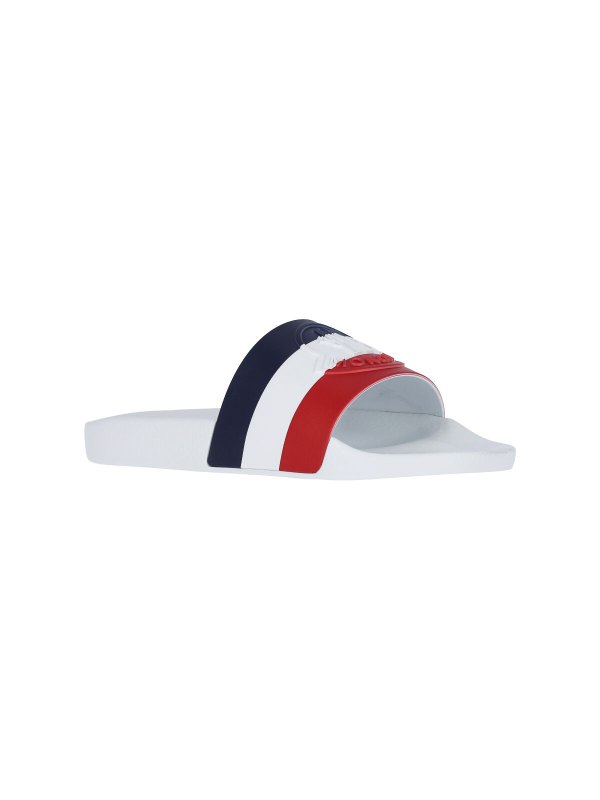 MONCLER: sandali online - Sandali Slide Logo