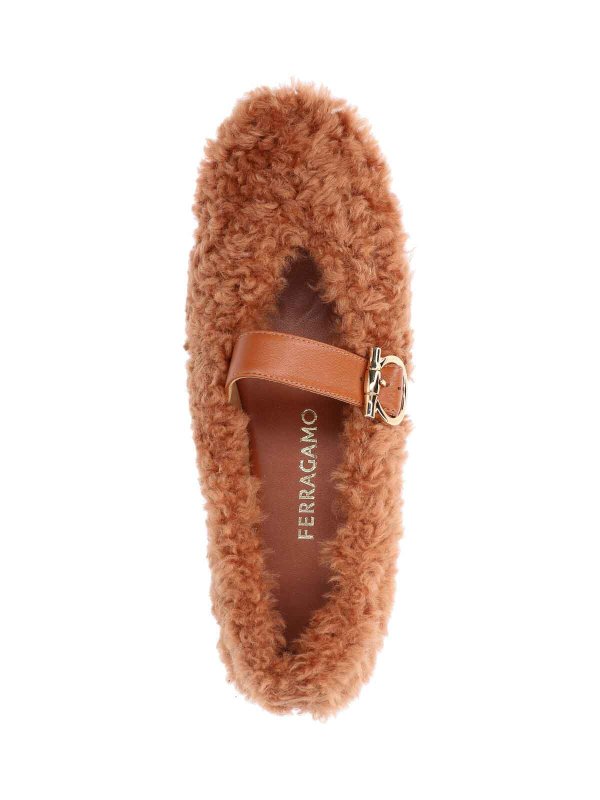 FERRAGAMO buy online Ballerina In Shearling