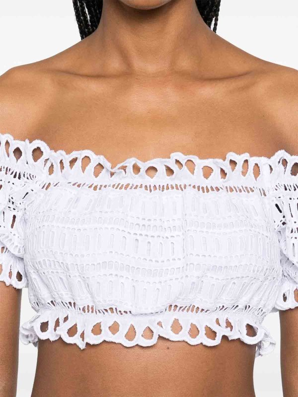 ERMANNO SCERVINO: Tops & Tank tops online - Lace Cotton Top