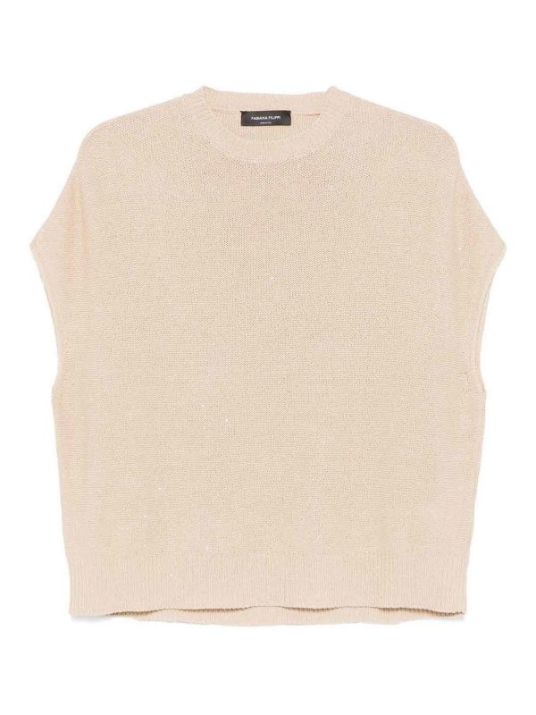 FABIANA FILIPPI: クルーネック - クルーネック - ベージュ