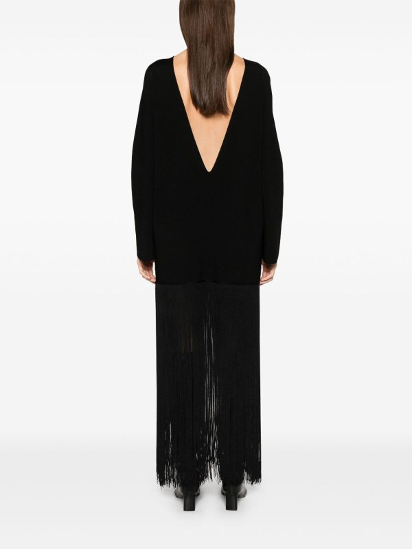 KHAITE: Strickpullover mit Rundhalsausschnitt online - Rundhalspullover - Schwarz