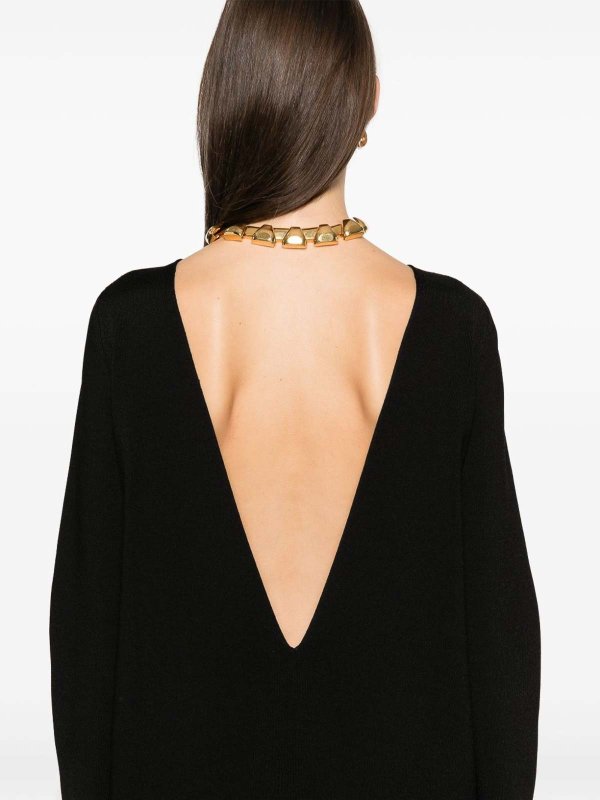 The Best Shops KHAITE: Strickpullover mit Rundhalsausschnitt - Rundhalspullover - Schwarz