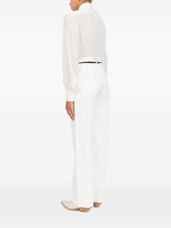 Wax Trousers shop online: MM6 MAISON MARGIELA