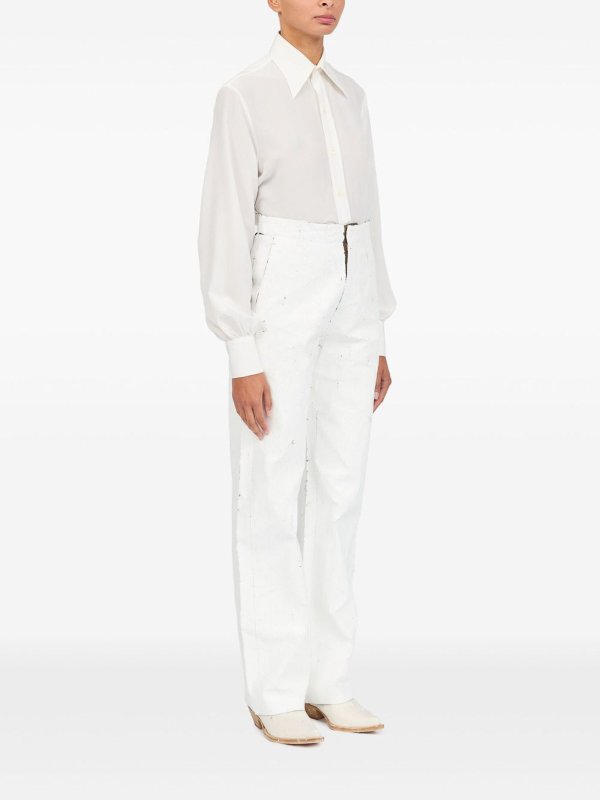 The Best Shops MM6 MAISON MARGIELA: Wax Trousers