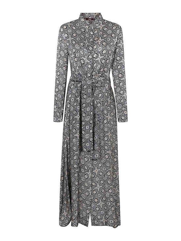 OBIDI: Knielange Kleider - Knielanges Kleid - Blau