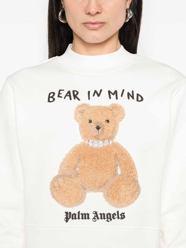The Best Shops Palm Angels: Felpe e maglie - Felpa in cotone Bear In Mind