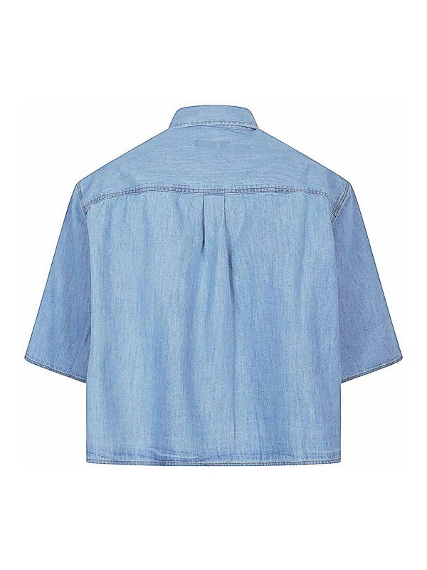 SOSUE: blouses online - Denim Cotton Shirt
