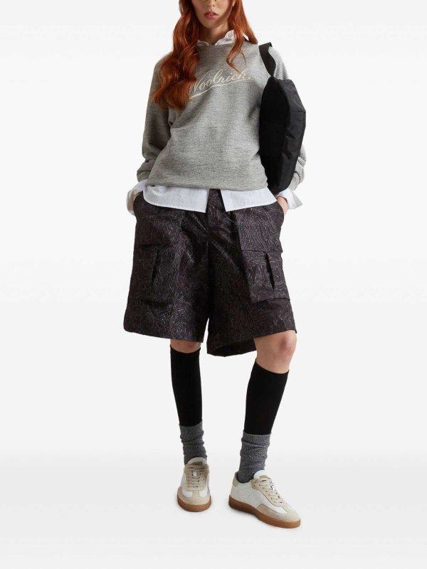 The Best Shops WOOLRICH: Sweatshirts & Sweaters - Logo Cotton Sweatshirt