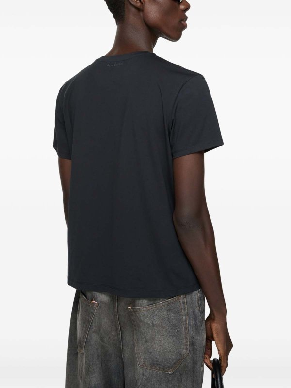 The Best Shops Acne Studios: t-shirt - T-Shirt In Cotone Con Logo