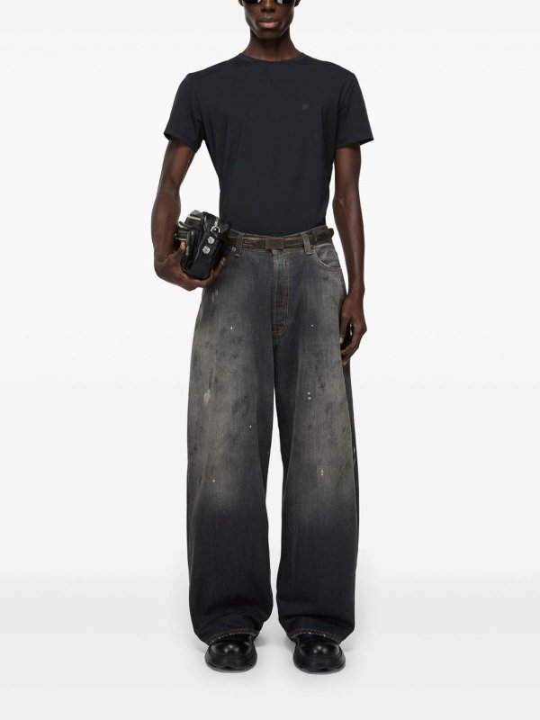 The Best Shops Acne Studios: T-Shirt In Cotone Con Logo