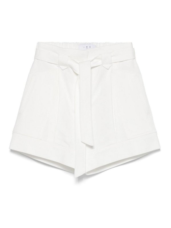 Iro: pantaloni shorts - Pantaloncini in misto cotone Hannou