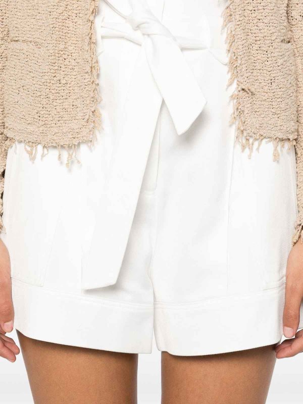 Iro: pantaloni shorts online - Pantaloncini in misto cotone Hannou