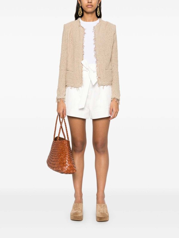 The Best Shops Iro: pantaloni shorts - Pantaloncini in misto cotone Hannou