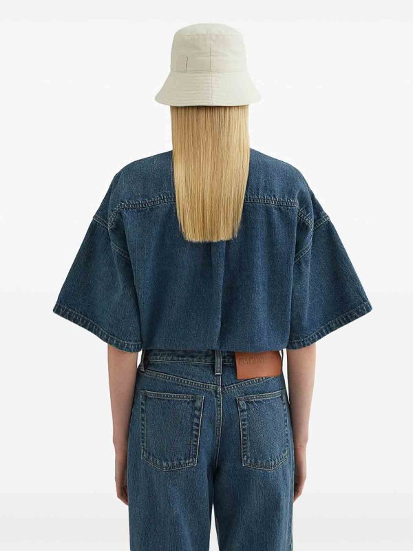 Denim Cotton Shirt shop online: JIL SANDER