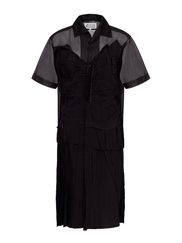 Maison Margiela: polo shirts - Midi Polo Dress