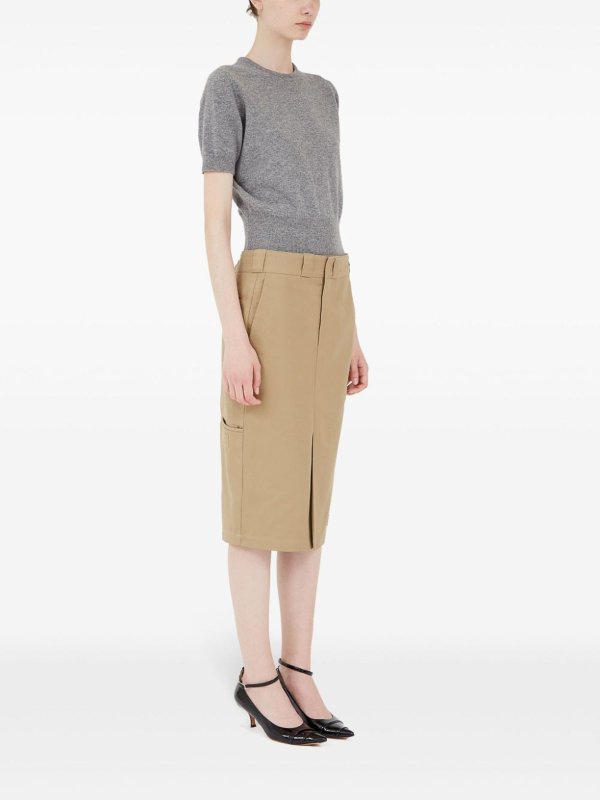 Maison Margiela buy online Cotton Blend Midi Skirt