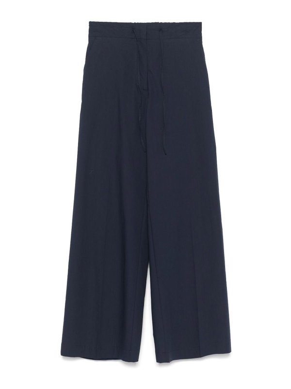 P.A.R.O.S.H.: casual trousers - Cotton Wide-Leg Trousers
