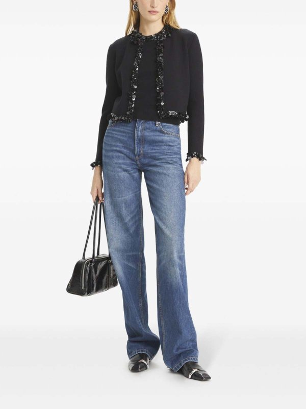 The Best Shops TORY BURCH: cardigans - Sequined Wool Caridgan