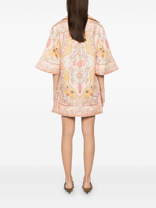 ZIMMERMANN buy online Wylie Printed Linen Tunic
