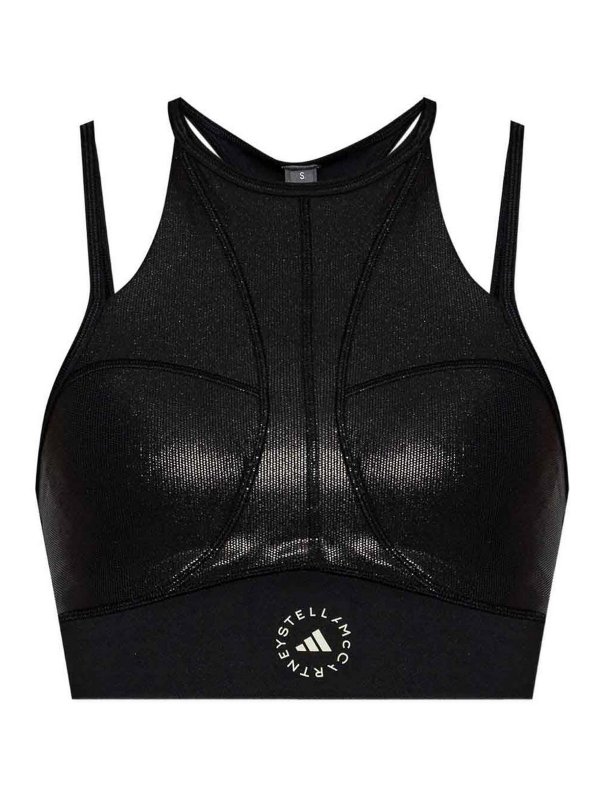 ADIDAS BY STELLA MCCARTNEY: Tops y camisetas sin mangas - Top - Negro