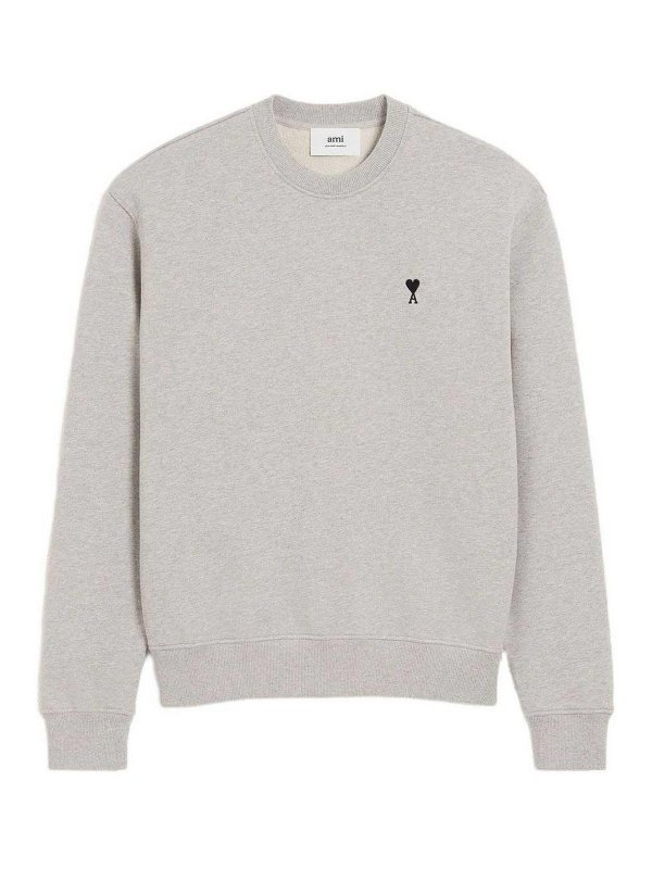 AMI PARIS: スウェット＆セーター - スウェットシャツ/セーター - ライトグレー