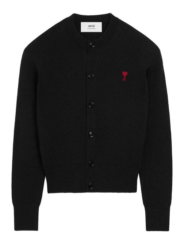 AMI PARIS: カーディガン - カーディガン - 黒