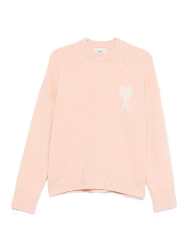 AMI PARIS: crew necks - Ami De Coeur Wool Jumper