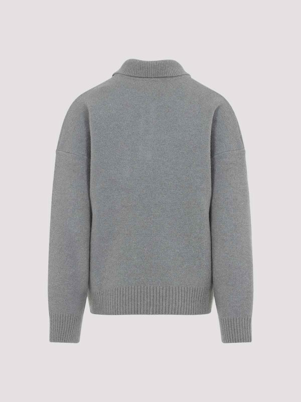 AMI PARIS: polo shirts online - Ami De Coeur Wool Polo Shirt