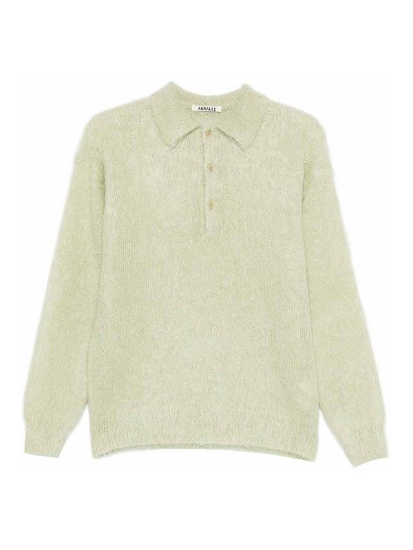AURALEE: polo shirts - Wool Polo Shirt