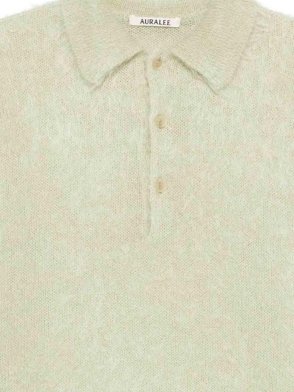 AURALEE: polo shirts online - Wool Polo Shirt