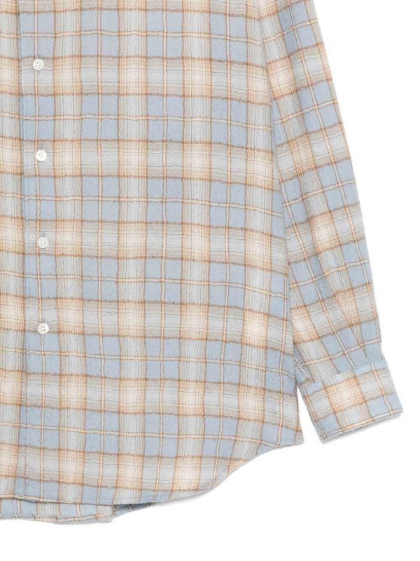 AURALEE: shirts online - Checked Wool Shirt