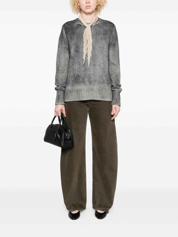 クルーネック - グレー shop online: AVANT-TOI