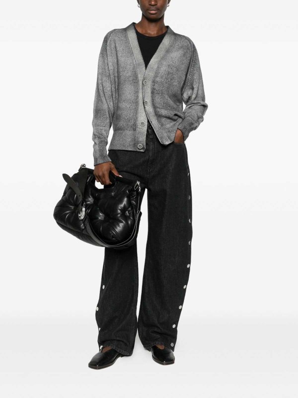 AVANT-TOI: cardigans online - Wool And Cashmere V-Necked Cardigan