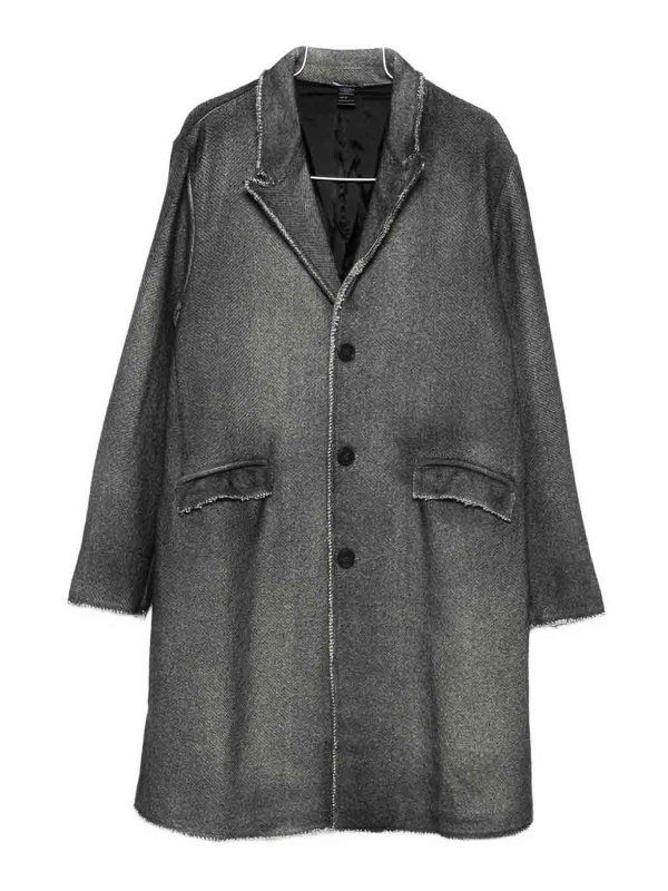 AVANT-TOI: knee length coats - Wool Single-Breasted Coat