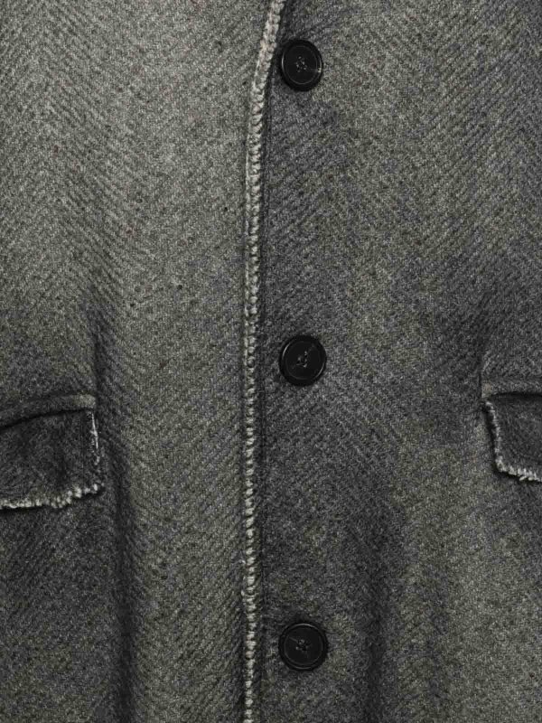 AVANT-TOI: knee length coats online - Wool Single-Breasted Coat