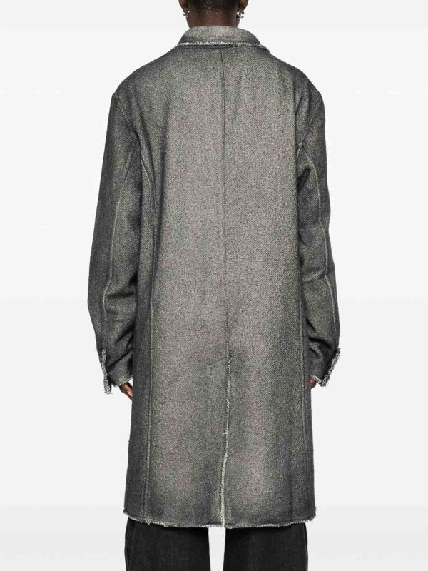 Wool Single-Breasted Coat shop online: AVANT-TOI