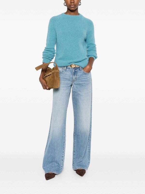 BASE: Suéteres con cuello pico online - Suéter Cuello Redondo - Azul