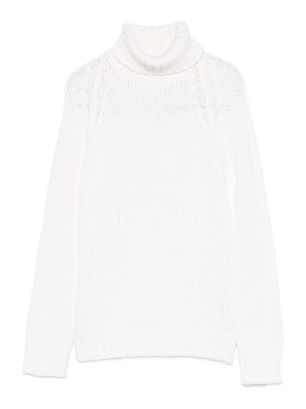 BASE: Col roulé & Col polo - Pull Col Roulé - Blanc