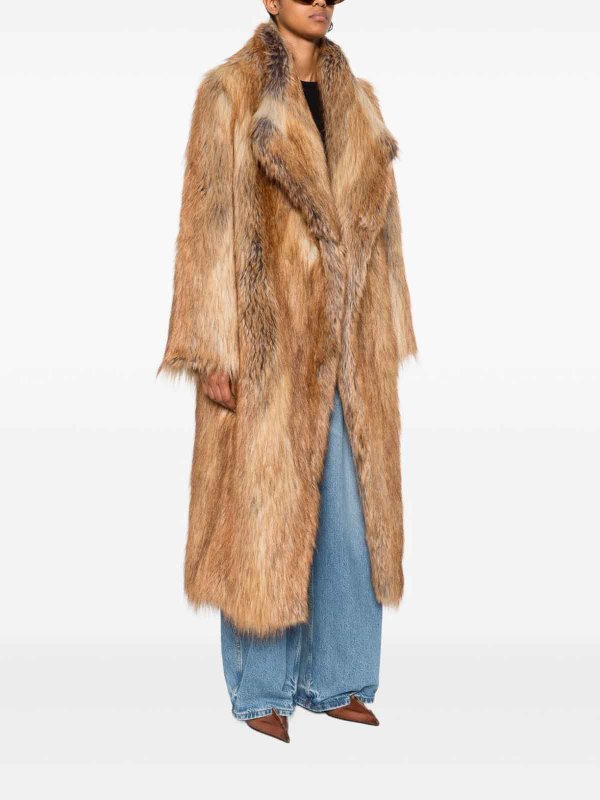 毛皮/ムートンコート - ライトブラウン shop online: B&B COUTURE