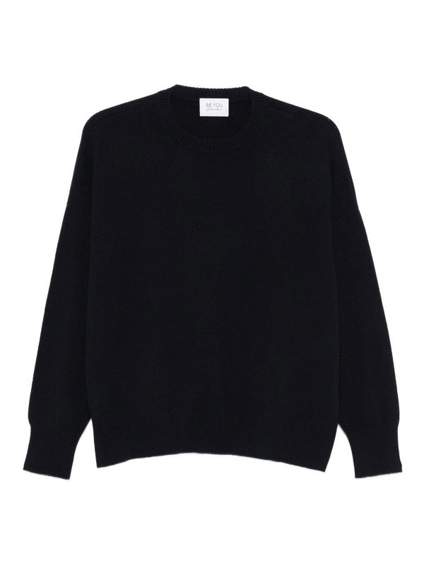 BE YOU: Suéteres con cuello pico - Suéter Cuello Redondo - Azul