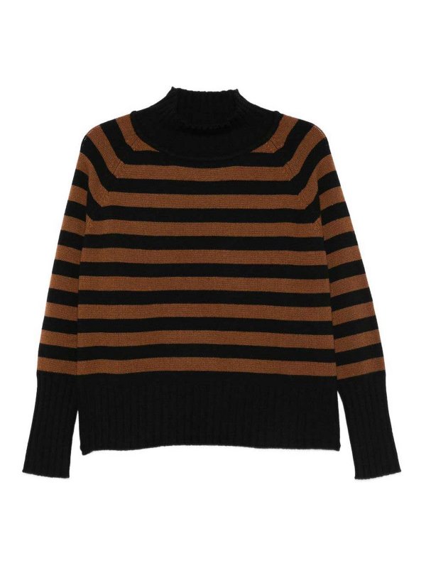 BE YOU: maglia a collo alto e polo - Maglione in cashmere a righe